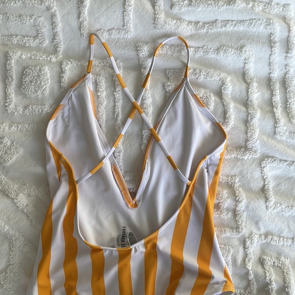 Forever 21 Striped One Piece Swimsuit - Picture 3 of 5